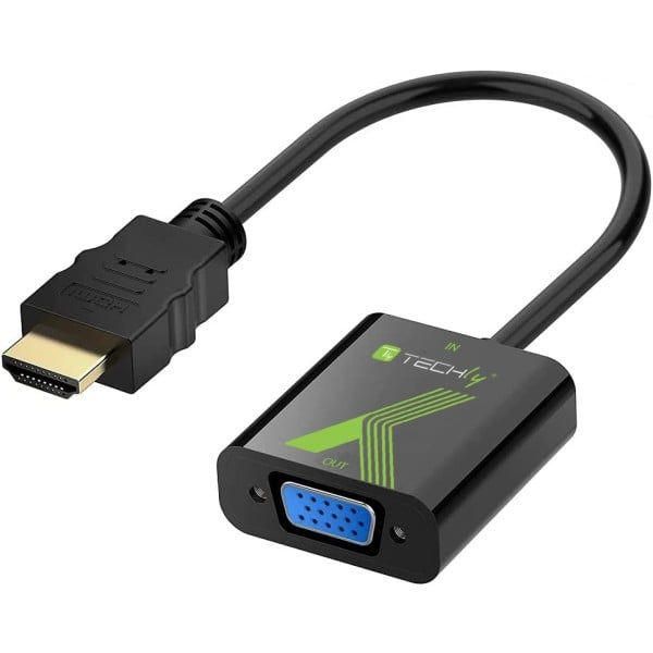 Techly HDMI zu VGA Konverter  Plug and Play  HDCP kompatibel