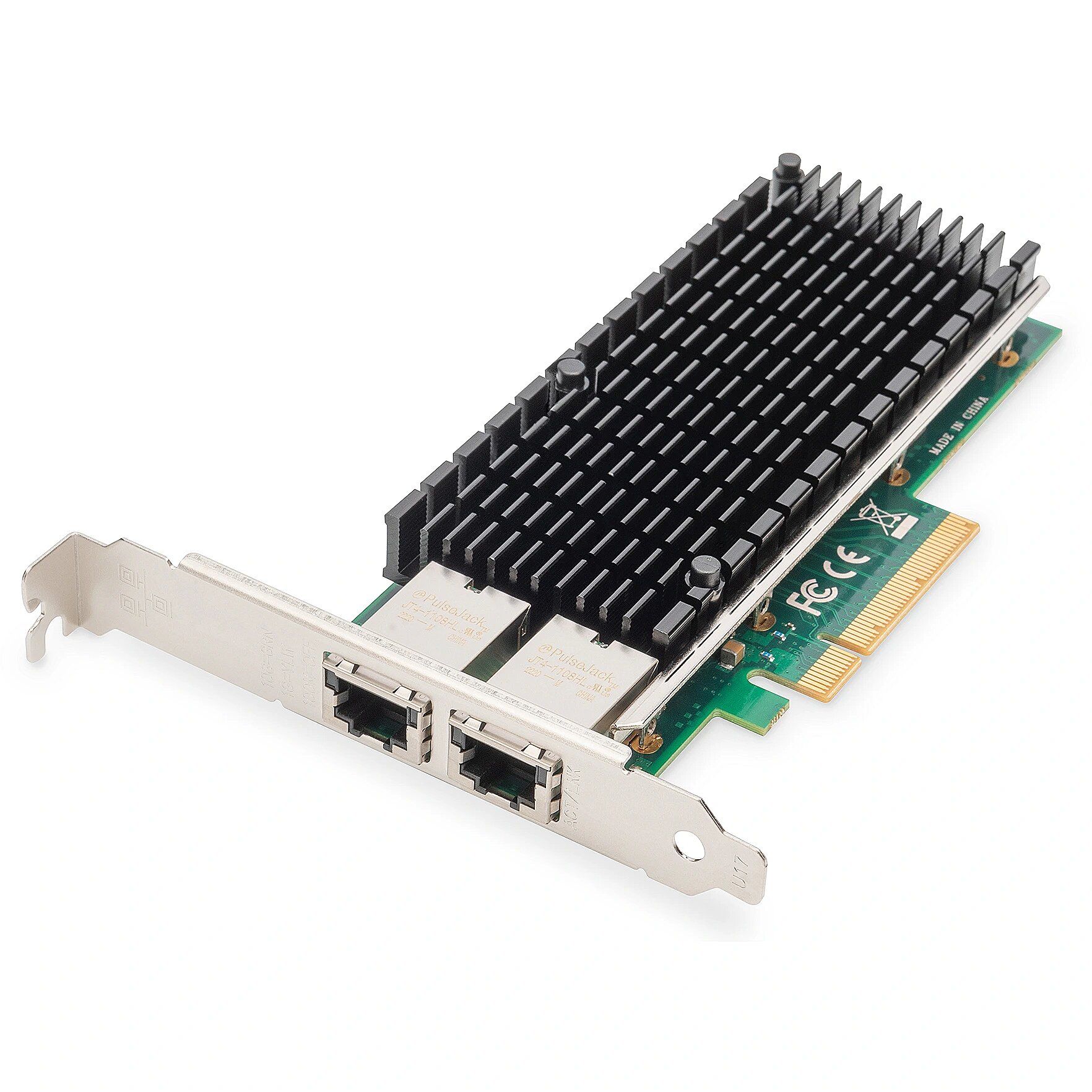 DIGITUS PCI Expr Card 2x Cat6a RJ45 High+Lowprofile