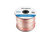 SPEAKER CABLE 2X1.5MM2 100M TRANSPARENT LANBERG