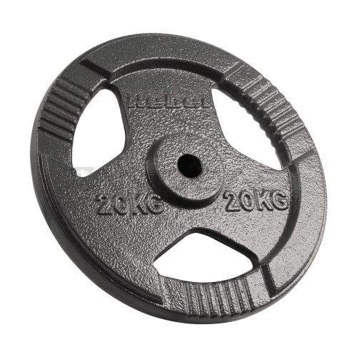 Cast iron weight 20kg  bore 31mm  disc with handles  REBEL ACTIVE