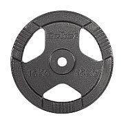 Cast iron weight set 2x15kg  bore 31mm  disc with handles  REBEL ACTIVE