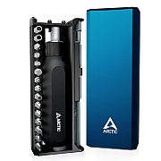 Kit surubelnita si biti Arctic, 29 piese, capete magnetice, lungime biti 22mm, cutie metalica, albastru, dimensiuni 17.6x6.8x4.4cm,  AETLS00002A  - 4895213704632