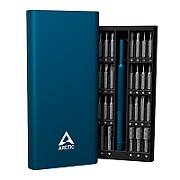 Kit surubelnita si biti de precizie Arctic, 63 piese, capete magnetice, lungime biti 28mm, cutie metalica, albastru, dimensiuni 20.8x9.1x2.7cm,  AETLS00001A  - 4895213704625