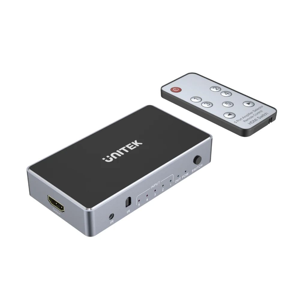 Unitek HDMI 1.4b 5 IN-1 OUT 4K Signal Switch