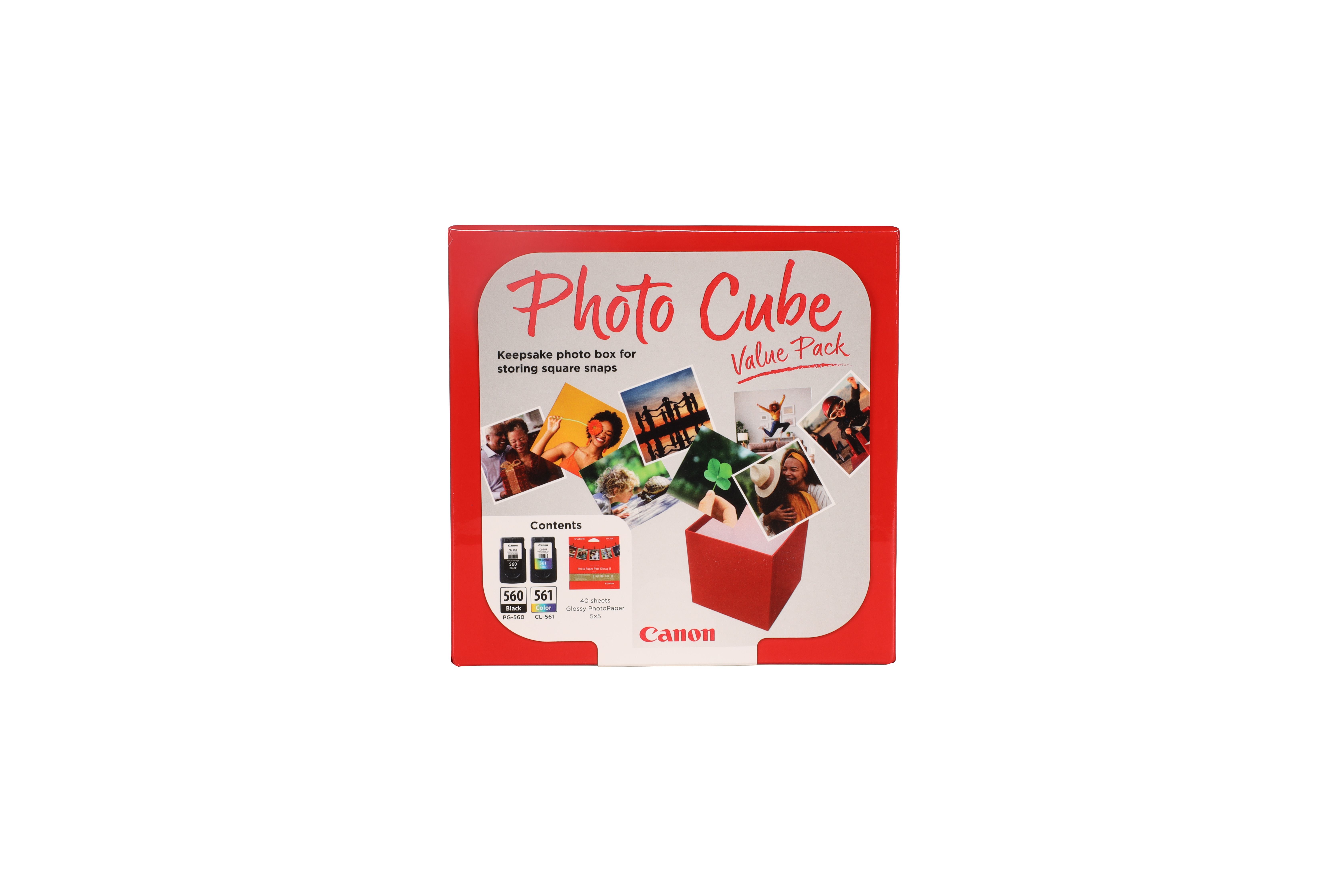 PG-560/CL-561 PHOTO CUBE VALUE/PACK 5X5 PHOT PAPER(PP-201 40SHE