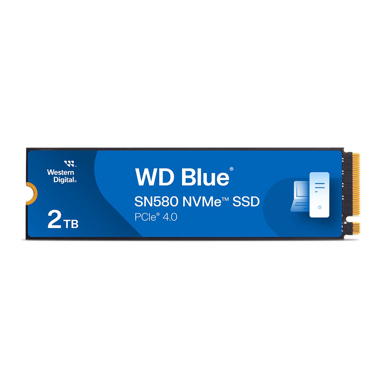 WD SSD WD Blue SN580 2TB M.2 2280 PCIe Gen4 x4 NVMe TLC, Read/Write: 4150/4150 MBps, IOPS 600K/750K, TBW: 900