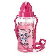 Sticla tritan cu pai si curea , 330 ml , orange, U-Grow