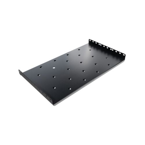 RAFT FIX SPACER 1U pentru rack 19 , adancime 500mm, pt. cabinet de 800mm, cu urechi fixare, sarcina maxima 60Kg, vopsea antistatic, otel 1.2mm, black,  SPSF-1U500E-BK-03