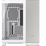 Carcasa CORSAIR 2500X Micro ATX Dual Chamber White/Satin Gray Aluminium, Tempered Glass, mATX, Cooling Layout: Top: 3x120mm sau 2x140mm, Side: 2x120mm, Bottom: 3x120mm sau 2x140mm, Rear: 1x120mm, Expansion Slots 4, 2x2.5 SSD 2x3.5 HDD, no psu included