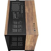 Carcasa CORSAIR 2500X Micro ATX Dual Chamber Black/Walnut Wood, Tempered Glass, mATX, Cooling Layout: Top: 3x120mm sau 2x140mm, Side: 2x120mm, Bottom: 3x120mm sau 2x140mm, Rear: 1x120mm, Expansion Slots 4, 2x2.5 SSD 2x3.5 HDD, no psu included