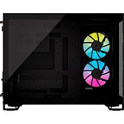 Carcasa CORSAIR iCUE LINK 2500X Micro ATX Dual Chamber Black, Tempered Glass, mATX, Cooling Layout: Top: 3x120mm sau 2x140mm, Side: 2x120mm, Bottom: 3x120mm sau 2x140mm, Rear: 1x120mm, Expansion Slots 4, 2x2.5 SSD 2x3.5 HDD, no psu included