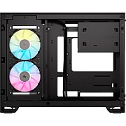 Carcasa CORSAIR iCUE LINK 2500X Micro ATX Dual Chamber Black, Tempered Glass, mATX, Cooling Layout: Top: 3x120mm sau 2x140mm, Side: 2x120mm, Bottom: 3x120mm sau 2x140mm, Rear: 1x120mm, Expansion Slots 4, 2x2.5 SSD 2x3.5 HDD, no psu included