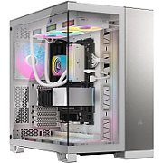 Carcasa CORSAIR 6500X Mid Tower ALB, Tempered Glass, Sloturi Expansiune 8 orizontal + 3 vertical, Drive Bays: 2x3.5  2x2.5 , Format Placa De Baza Suportat: Mini-ITX, Micro-ATX, ATX, E-ATX, Lungime Maxima Placa Video: 400mm, Inaltime Maxima Cooler Procesor: 190mm