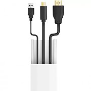 SET canal cablu cu acesorii Logilink, montaj pe perete, 67 piese, 9 x canal 30x15x432mm, plastic, alb,  KAB0110 