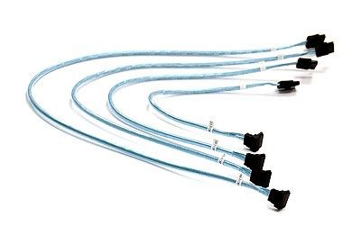 Supermicro 4 x Round SATA cable 0.56 m Black  Blue  White