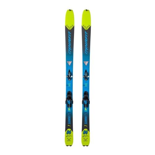 Zestaw seven summits+ ski set-lime yellow-black-166cm DYNAFIT