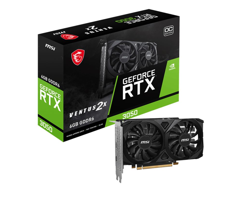 Placa video MSI GeForce RTX 3050 VENTUS 2X E OC 6 GB GDDR6 96 bit
