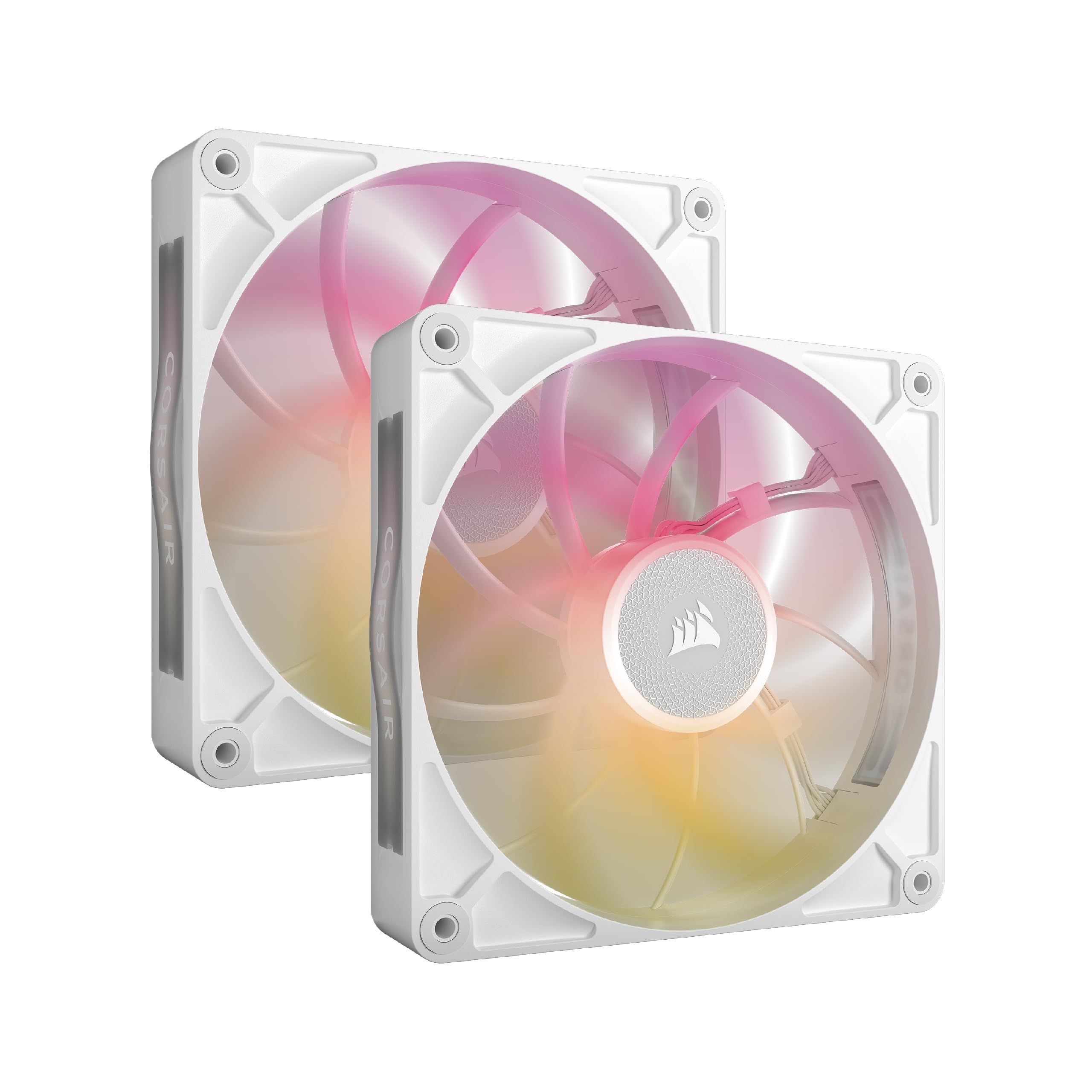 Ventilatoare Carcasa CORSAIR iCUE LINK RX140 MAX 2x140mm ALB, viteza 0.300-1600 RPM +/- 10%, Airflow: 27.2-102.9 CFM, Presiune Statica: 0.2-2.38 mm-H2O, Nivel de zgomot: 10-31dBA