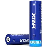 XTAR 18650 3.7V Li-ion 3600mAh battery with protection