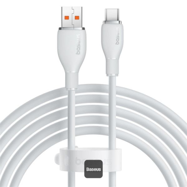 Cablu alimentare si date Baseus  USB 2.0 - USB Type-C (T), 1.2 m, alb