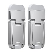 STAND Baseus Kickstand notebook, include 2 bucati, adeziv 3M, aliaj zinc, silver  LUZC000012  - 6932172608415