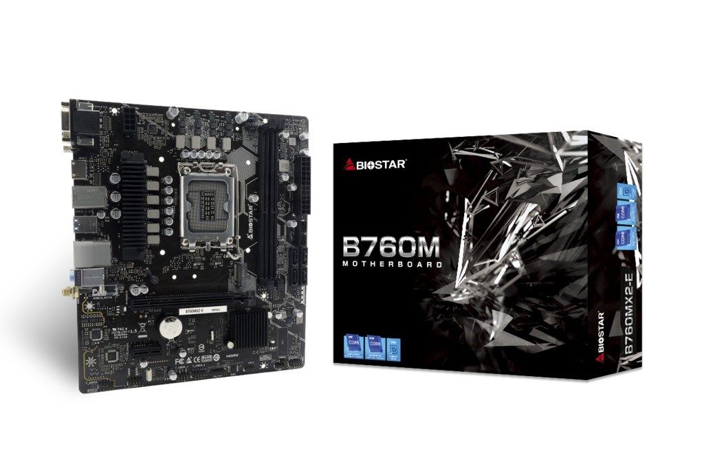 Biostar B760MX2-E D4 motherboard Intel B760 LGA 1700 micro ATX