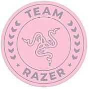 Covor de podea Razer Team, stratul superior: 100% catifea din poliester reciclat, stratul central: 100% material netesut reciclat, stratul inferior: strat de bază antiderapant din silicon, roz