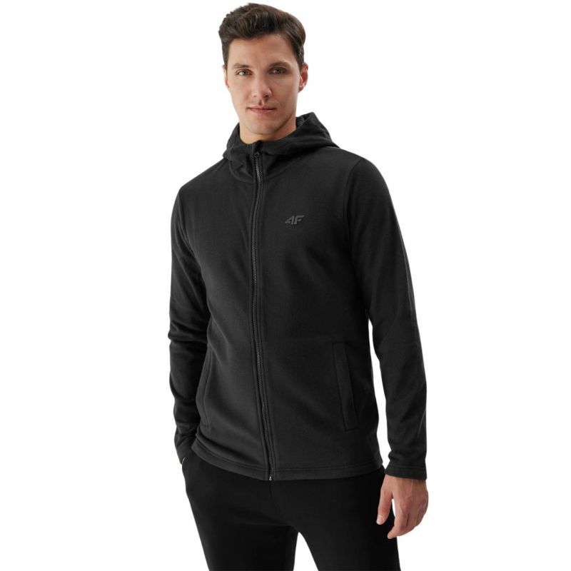 Polar męski 4F M176 głęboka czerń 4FWSS24TFLEM176 20S 2XL