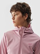 Kurtka damska softshell 4F F215 jasny róż 4FWSS24TSOFF215 56S L