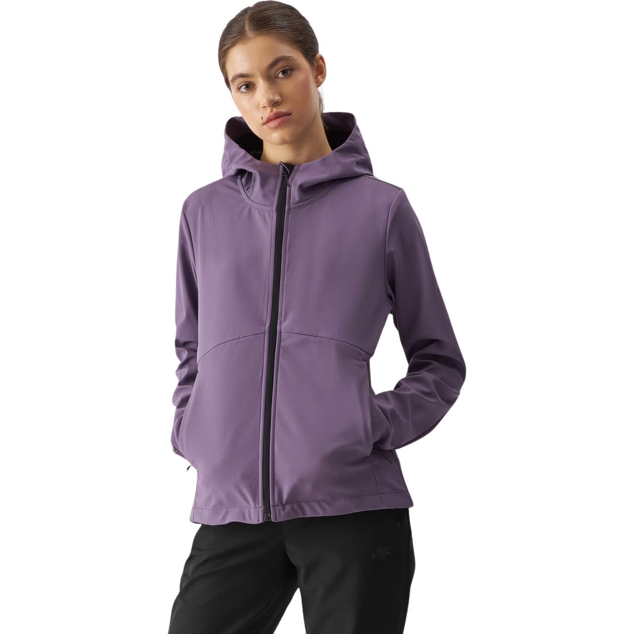 Kurtka damska softshell 4F F285 różowa 4FWAW24TSOFF285 54S  L