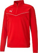 Bluza męska Puma teamRISE 1 4 Zip Top czerwona 657394 01 S