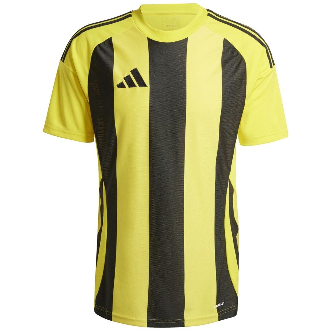 Koszulka męska adidas Striped 24 Jersey żółto-czarna IW2146 L