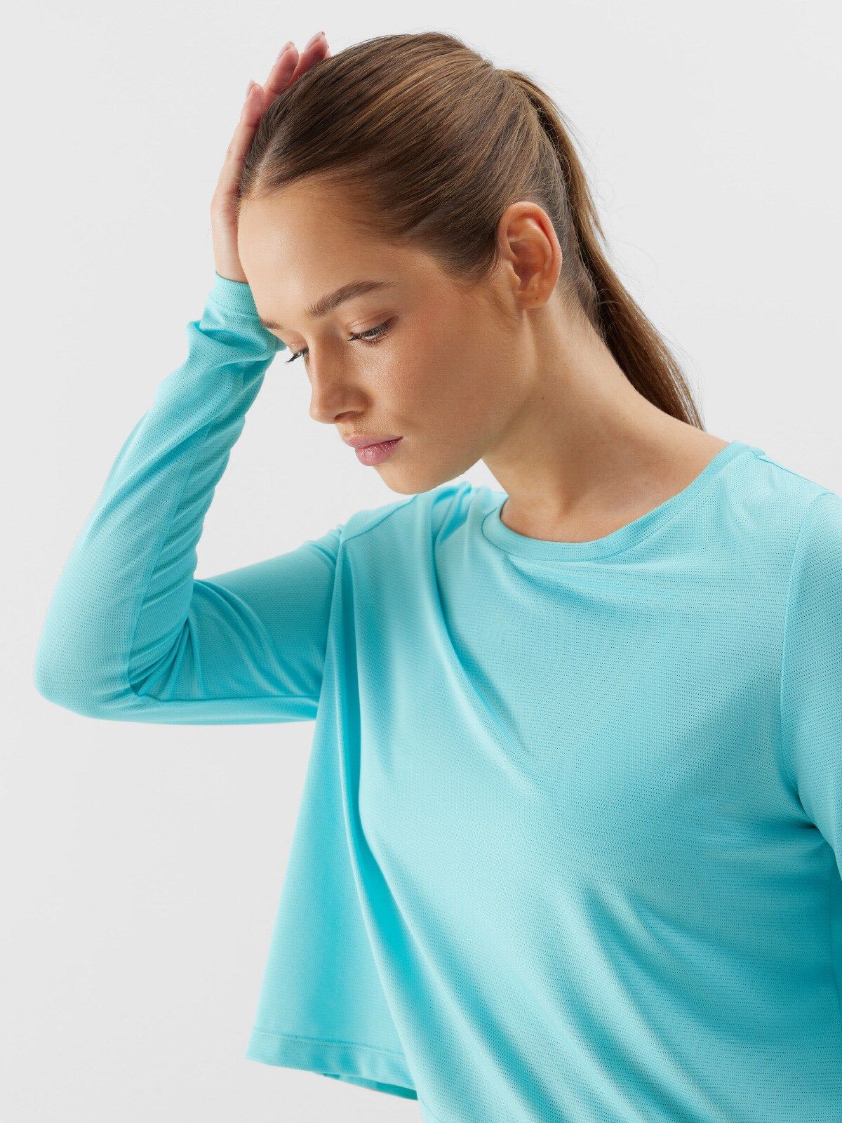 Women's Longsleeve T-Shirt 4F F218 blue 4FWSS24TFLOF218 33S M