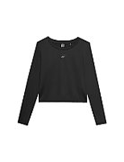 Women's Longsleeve T-Shirt 4F F218 Deep Black 4FWSS24TFLOF218 20S M