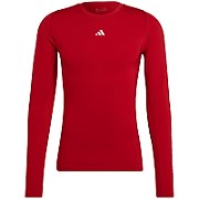 adidas Techfit Aeroready Long Sleeve Tee Red HP0639 XL T-Shirt