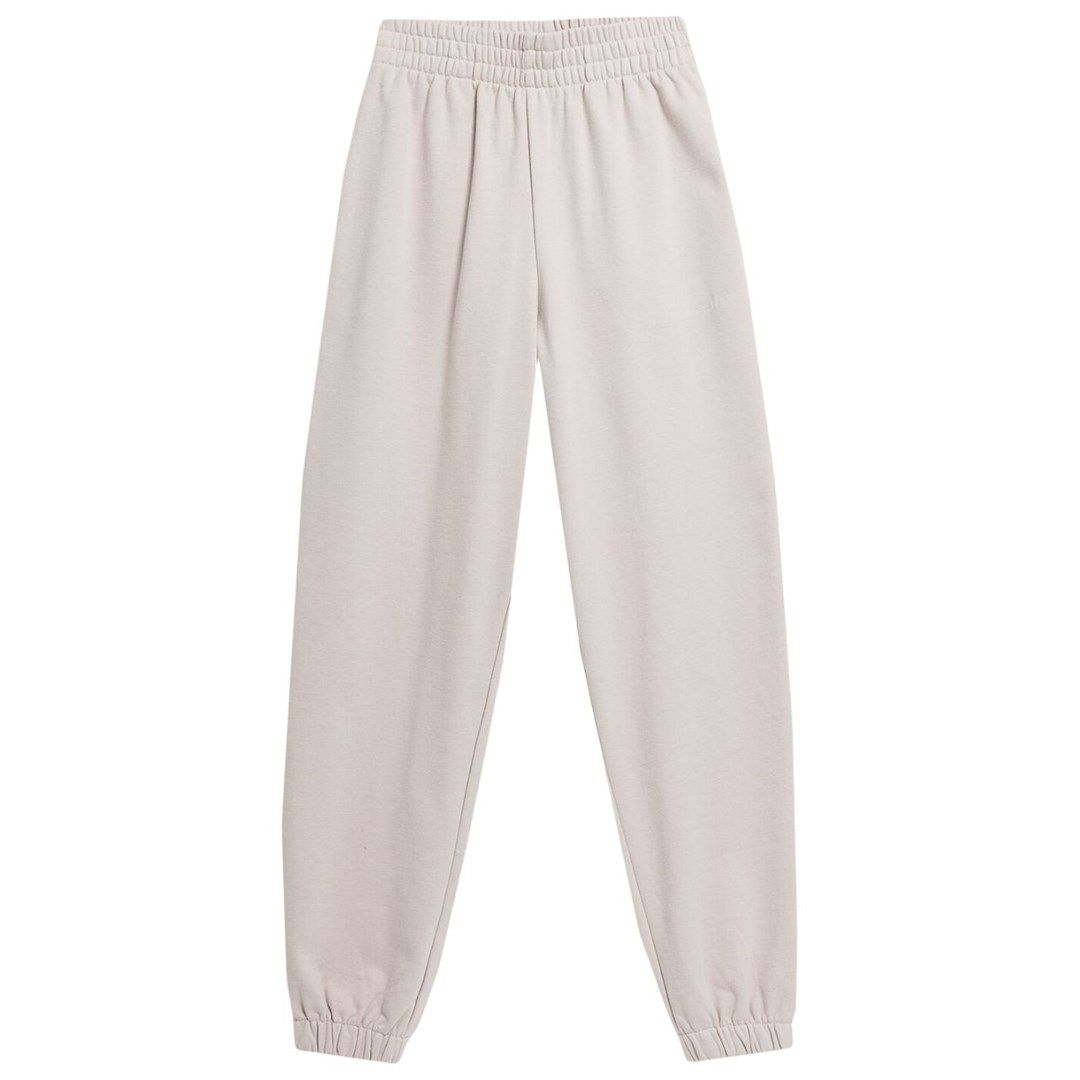 Women's trousers 4F F147 beige 4FSS23TTROF147 83S L