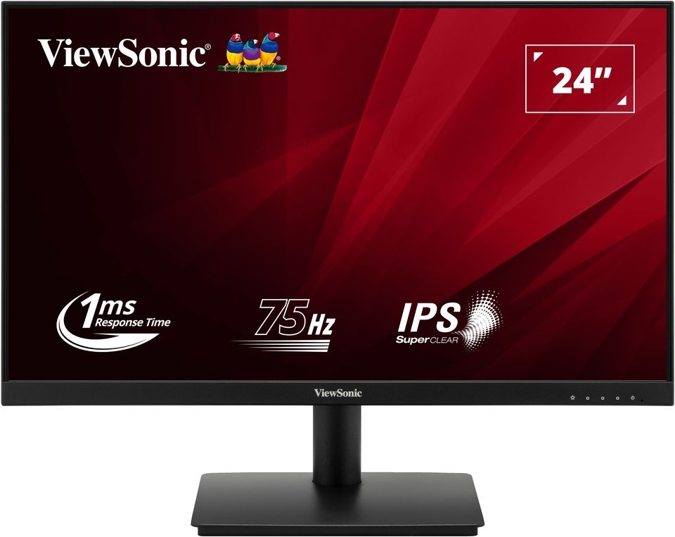 Monitor 23.8 inch LED ViewSonic VA240-H-2 1920 x 1080 pixeli, 75Hz, 1 ms, Negru