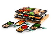 DOMO DO9246G bamboo raclette grill + pans