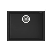 TEKA SYNTHETIC SINK SQUARE 50.40 TG 31/2 W/OVF SP BLACK