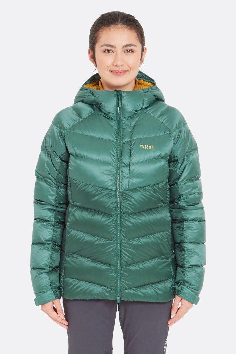 Glaceon pro jacket women-eucalyptus-green slate-10 (s) RAB