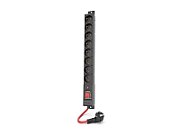 POWER STRIP ACAR R8 POWER 5M 8X 230V PL BLACK 16A