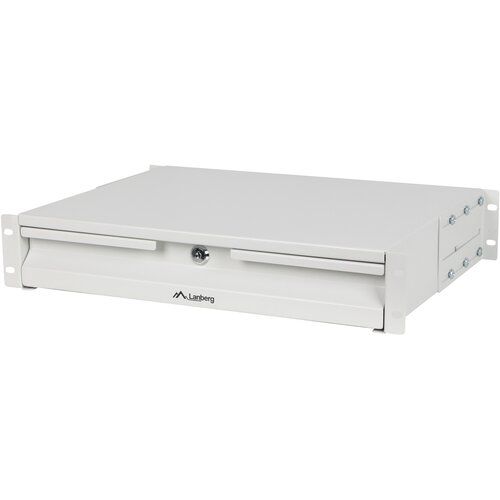 CABINET DRAWER 19  2U 360MM GREY LANBERG (2U/483X360MM LOAD CAPACITY UP TO 90KG  4-POINT MOUNTING)