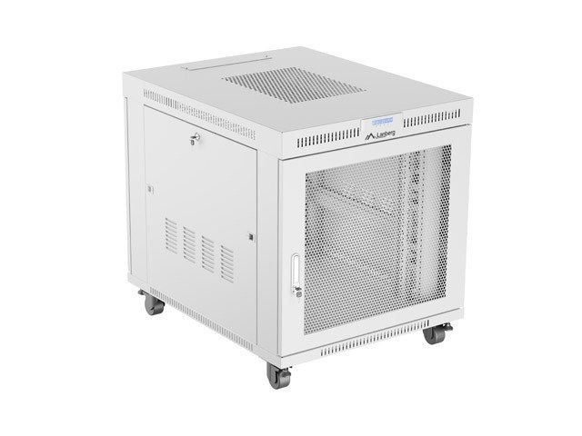 FLOOR STANDING RACK CABINET 19  15U 800X1000 GREY PERFORATED LCD DOOR LANBERG (FLAT PACK)