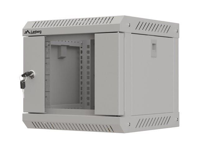 WALL-HUNG RACK CABINET 10  4U 300X300 GREY GLAZED DOOR LANBERG (FLAT PACK)