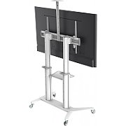 Mobile TV stand 70-120  up to 140kg adjustable 2 shelves