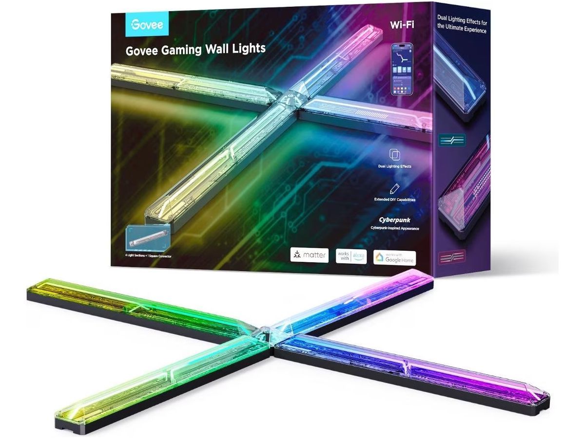 Govee H6063 Gaming Wall Light | LED Lighting | RGBIC  2.4GHz Wi-Fi + Bluetooth