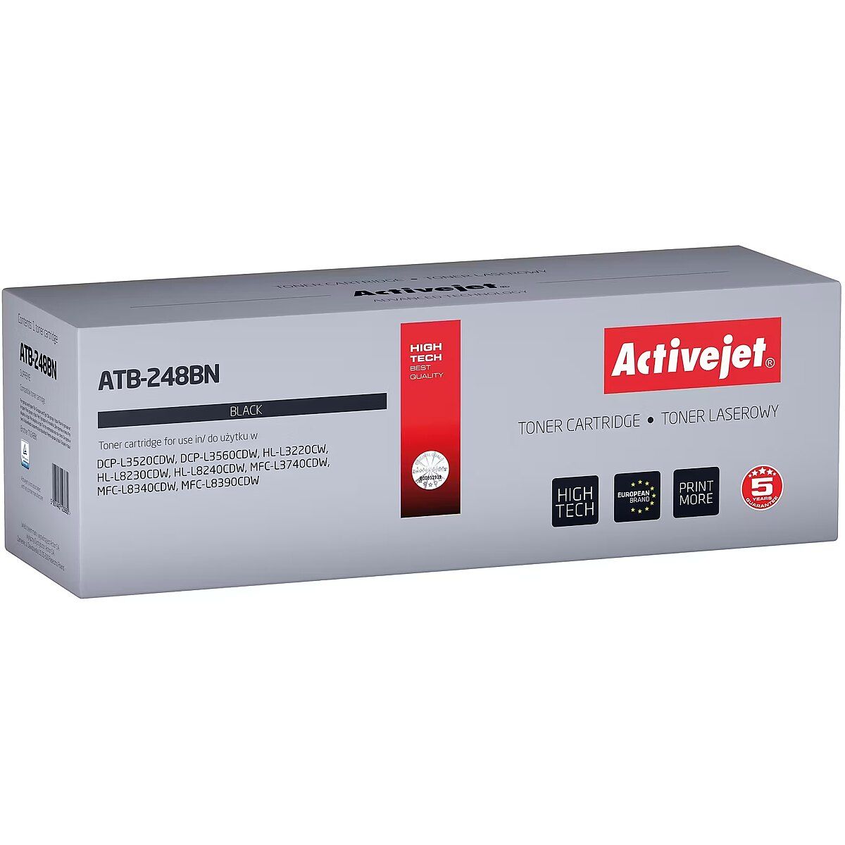 Activejet ATB-248BN toner for Brother printers (replacement Brother TN248BK Supreme 1000 pages black)