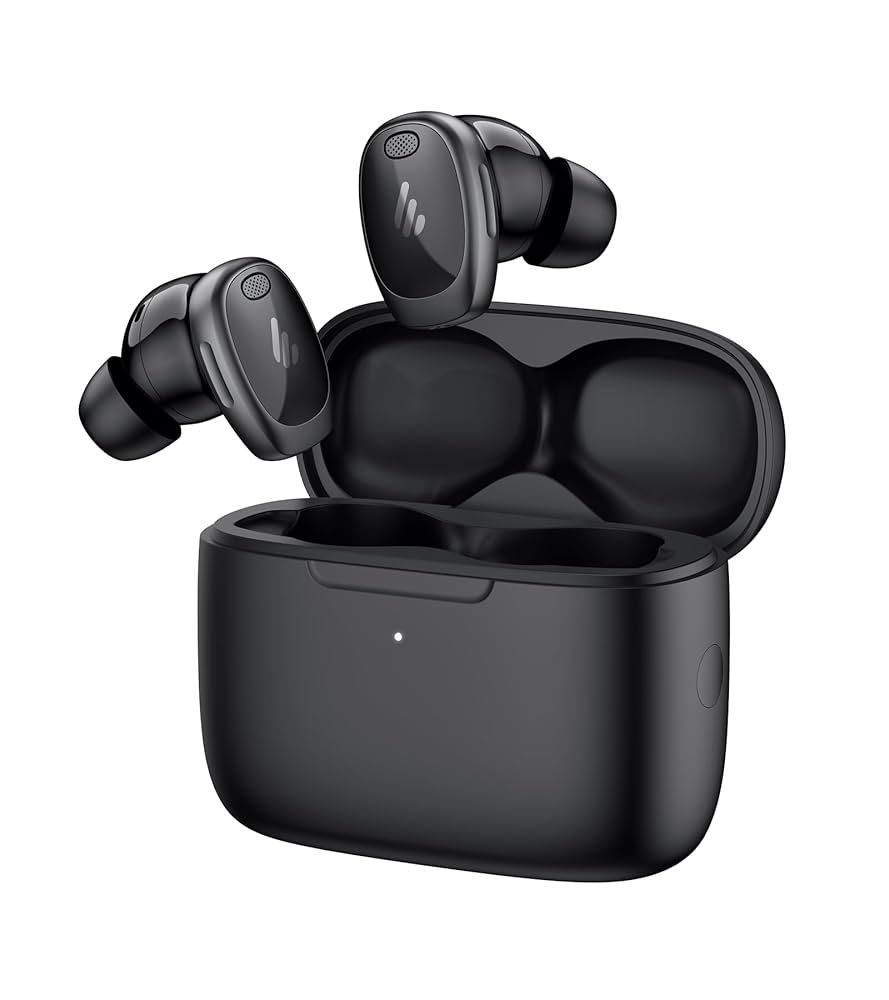 CASTI Edifier, wireless, intraauriculare - butoni, pt smartphone, microfon pe casca, conectare prin Bluetooth 5.4, negru, USB-C, ANC, IP55,  NEODOTS-BK , (include TV 0.15 lei)