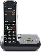 Gigaset E720A - Analog/DECT telephone - Wireless handset - 200 entries - Caller ID - Short Message Service (SMS) - Black