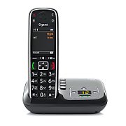 Gigaset E720A - Analog/DECT telephone - Wireless handset - 200 entries - Caller ID - Short Message Service (SMS) - Black